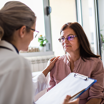 Doctor consulting with patient